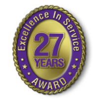 Excellence in Service - 27 Year Award